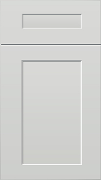 ROC Cabinetry Shaker Origami White cabinet door sample, available in West Palm Beach, FL