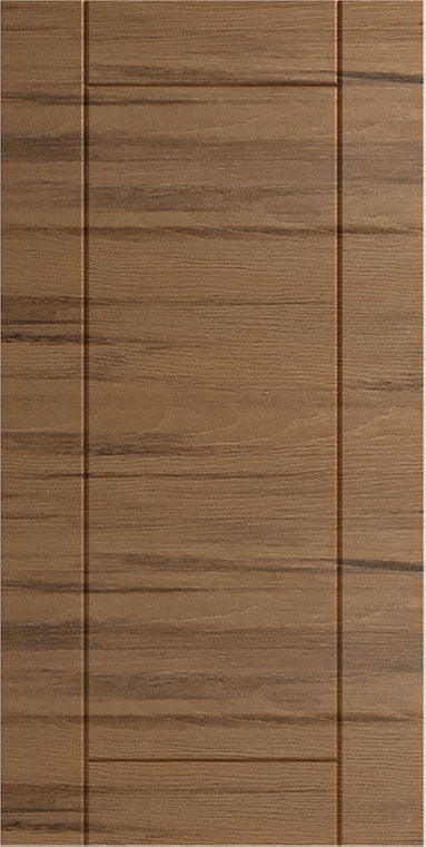 WeatherStrong Sanibel Teak outdoor cabinet door sample