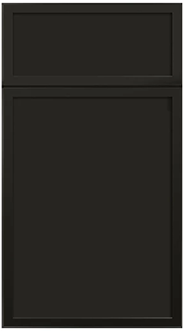 ROC Cabinetry Newtown Charcoal Black cabinet door sample, available in West Palm Beach, FL