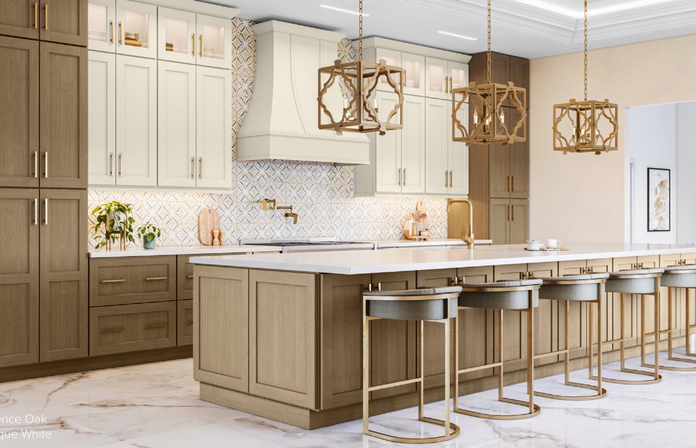 US Cabinet Depot Essence Oak cabinet finish sample